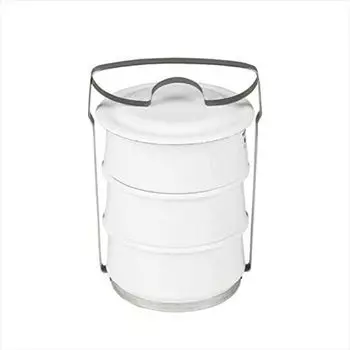 RIESS Набор баночек для хранения еды 3 предмета, эмалированный, белый Riess 0330-033