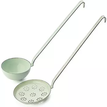 RIESS Набор кухонных принадлежностей 2 предмета, эмалированный, зеленый Riess 0542-006