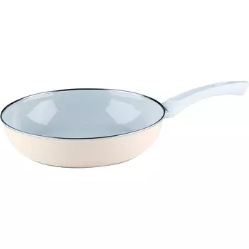 RIESS Сковорода 28 см, без крышки, эмалированная, бежевая Riess 0057-011