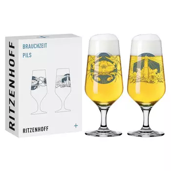 Ritzenhoff Набор бокалов для пива 0,370 л, 2 предмета "Philip Harris" Brauchzeit Ritzenhoff