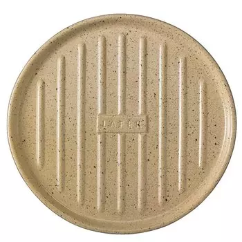 Rmertopf Блюдо для гриля с вертикальной решеткой круглое, 32,5 см, бежевое/черное, Lafer BBQ Rmertopf