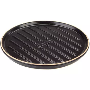 Rmertopf Блюдо для гриля с вертикальной решеткой круглое, 32 см, черное, Rmertopf BBQ Rmertopf
