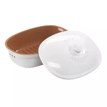 Rmertopf Горшок для хранения хлеба овальный средний, 30 х 15 х 21 см, белый, Rmertopf