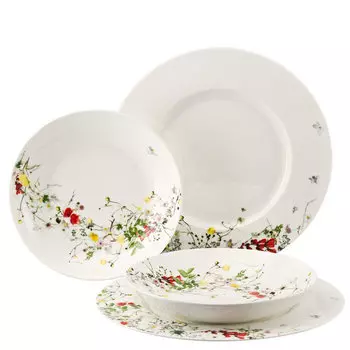 Rosenthal Набор тарелок 4 предмета Fleurs Sauvages Brillance Rosenthal