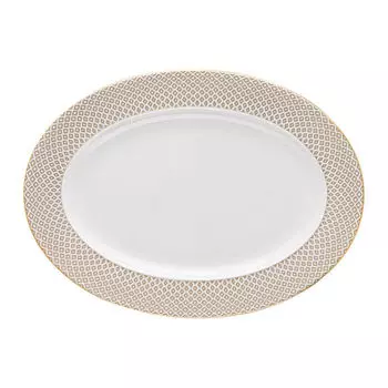 Rosenthal Тарелка овальная 34 см Francis Carreau Beige Rosenthal