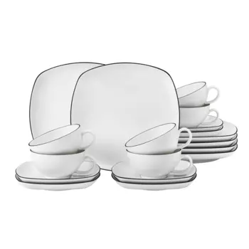 Seltmann Weiden Чайный сервиз 18 предметов Black Line Lido Seltmann Weiden