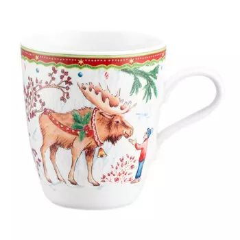 Seltmann Weiden Кружка "Лось с ребенком" 0,4 л Christmas Mugs Seltmann Weiden