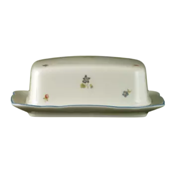 Seltmann Weiden Масленка для сливочного масла 230 г Streublume blauer Rand Marie-Luise Seltmann