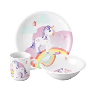 Seltmann Weiden Набор детской посуды 3 предмета Mein kleines Einhorn Compact Seltmann
