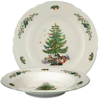 Seltmann Weiden Набор тарелок 12 предметов Weihnachten Marie-Luise Seltmann