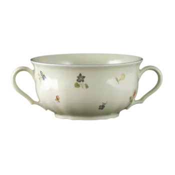 Seltmann Weiden Пиала для супа / бульона 0.35 л Streublume blauer Rand Marie-Luise Seltmann