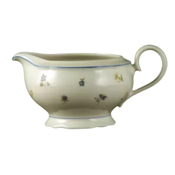 Seltmann Weiden Соусник 0.60 л Streublume blauer Rand Marie-Luise Seltmann