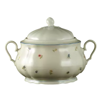 Seltmann Weiden Супница на 12 персон 3.25 л с крышкой Streublume blauer Rand Marie-Luise Seltmann