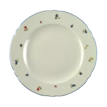 Seltmann Weiden Тарелка 25 см Streublume blauer Rand Marie-Luise Seltmann