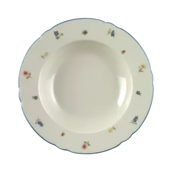 Seltmann Weiden Тарелка для супа 23 см Streublume blauer Rand Marie-Luise Seltmann