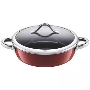 Silit Сковорода для тушения с крышкой 28 см Vitaliano Rosso Silit