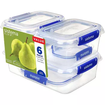 Sistema Набор контейнеров для хранения 6 предметов Sistema