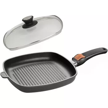 SKK Сковорода-гриль с крышкой 28 x 28 см SKK