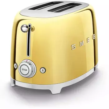 Smeg Тостер на 2 ломтика 950 Вт золото Smeg