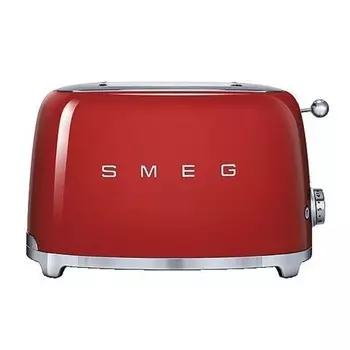 Smeg Тостер на 4 ломтика, красный, Smeg