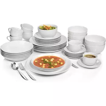 Snger Комбинированный фарфоровый сервиз на 6 персон, 36 предметов New Port Snger