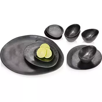 Snger Набор сервировочных тарелок из керамогранита 11 предметов Tombey Snger