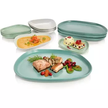 Snger Столовый сервиз из каменной посуды на 4 персоны, 12 предметов Canberra Snger