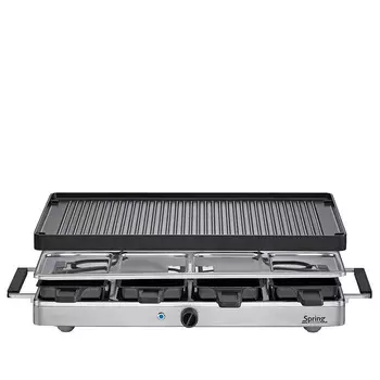 Spring Гриль-раклетница Spring KP3267310001 / алюминиевая решетка для барбекю / 8 сковородок