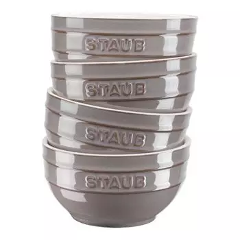 Staub Чаша 400 мл, 4 предмета серая Staub