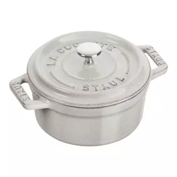 Staub Кокот круглый 10 см, белый графит Staub
