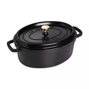 Staub Кокот овальный 29 см, черный Staub