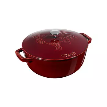 Staub Кокот "Петух", 24 см, гранатовый Staub
