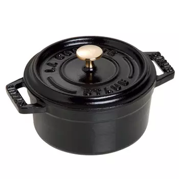 Staub Мини-кастрюля / жаровня с крышкой 10 см Matte Black Staub