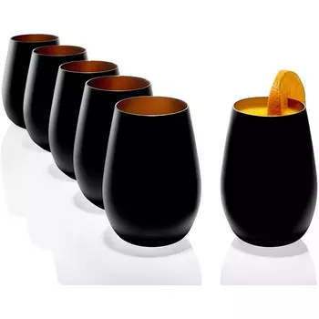 Stlzle Набор стаканов 6 шт. 465 мл, матовый черный Serie Olympic Stlzle Lausitz