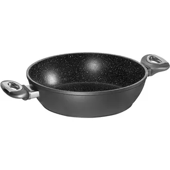 STONELINE Сервировочная сковорода 28 см, черно-серая Gourmundo 19523 STONELINE
