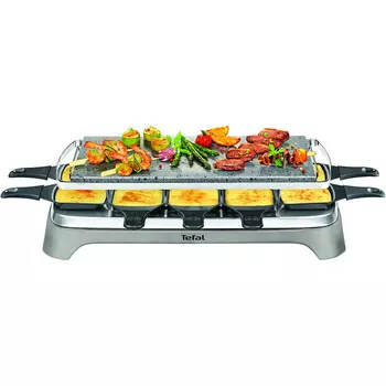 Tefal Гриль-раклетница Tefal Pierrade PR457B / 1350 Вт / на 10 человек / камень для гриля / антипригарное покрытие / серый