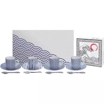 TOKYO design studio Кофейный сервиз на 4 человека 12 предметов Nippon Blue TOKYO Design studio