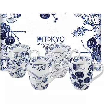 TOKYO design studio Набор кофейных чашек 4 предмета Flora Japonica TOKYO Design studio