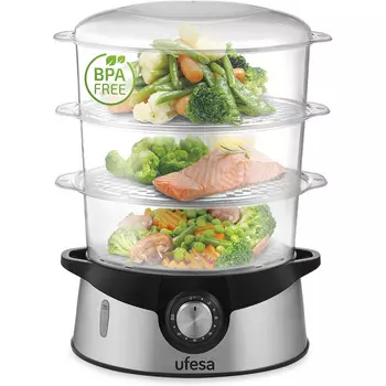 Ufesa Пароварка электрическая 9 л, 800 Вт Ufesa