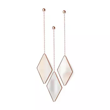 Umbra Зеркала декоративные 17,7х27х1,6 см медные Dima Umbra