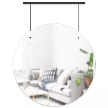 Umbra Зеркало настенное 61 см черное Exhibit Umbra