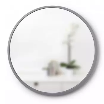 Umbra Зеркало настенное hub Д61 см серое Umbra
