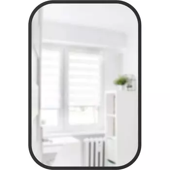 Umbra Зеркало прямоугольное 61 х 91 см черное Hub Umbra