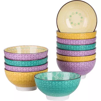 Vancasso Набор универсальных керамических мисок 12 предметов Jasmin Vancasso