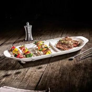 Villeroy & Boch Блюдо сервировочное XL с отделом для шпажек 52 х 22 см BBQ Passion Villeroy & Boch