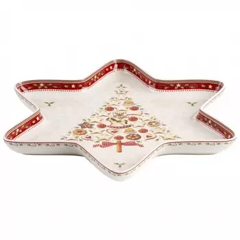 Villeroy & Boch Блюдо в форме звезды, большое 37 х 33 см Winter Bakery Delight Villeroy & Boch