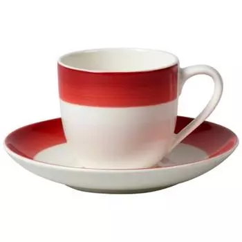 Villeroy & Boch Кофейная пара для эспрессо/мокко 100 мл Colourful Life Deep Red Villeroy & Boch