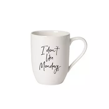 Villeroy & Boch Кружка 340 мл "I dont like Mondays", белая Statement Villeroy & Boch