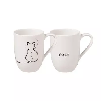 Villeroy & Boch Набор из 2 кружек "Котенок" 0,28 л Statement Lines Villeroy & Boch