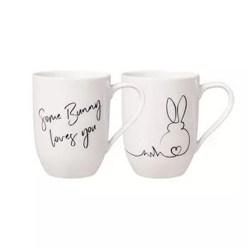 Villeroy & Boch Набор из 2 кружек "Some Bunny loves you" 0,28 л Statement Villeroy & Boch